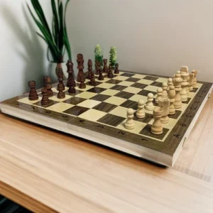 Chess Set Chess Board Game Kids Folding Chess Board 15 in Family Game Set Age 6+