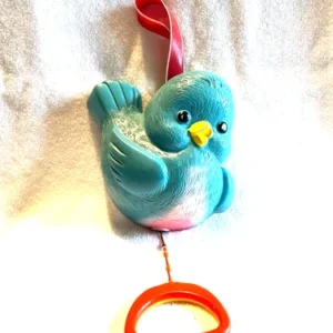 VINTAGE TOYS FISHER PRICE BLUE BIRD MUSIC BOX HARD PLASTIC 1968 CHILD'S PRAYER