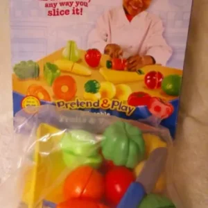 Pretend Play Sliceable Fruits Veggies Kids Toys Educational Learning Resources