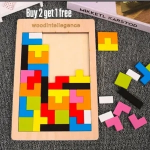 Jigsaw Puzzle Toy family games kids ages 3-10 Intelligence Coogam Brain Tetris